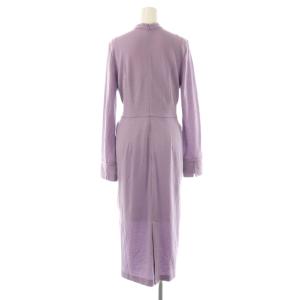 PINKY&DIANNE 24AW ウエストリボンジャージワンピース ニット 38 薄紫 ラベンダー /ES OS
