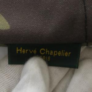 Hervé Chapelier 925Wカモフラージュナイロン舟型ショルダーL 迷彩 カーキ /YO33