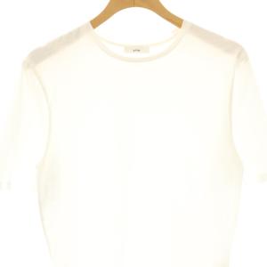 ATON SUVIN 60/2 OVERSIZED T-SHIRTTシャツ カットソー 半袖 1 白 ホワイト /AT