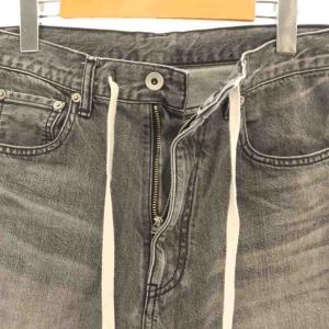 Whim Gazette WhimGazette ドロストデニムパンツ ジーンズ ストレート 34 ダークグレー /DF OS