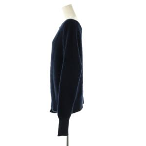 Whim Gazette WhimGazette ミックスヤーンクルーネックニットプルオーバー セーター F ネイビー /DO OS