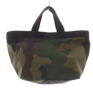 Hervé Chapelier コーデュラ舟型トートM カモフラージュ ハンドバッグ カーキ 緑 グリーン 707W /SR