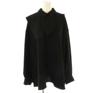 25SS COLLAR-PARTS PULLOVER 38 ブラック