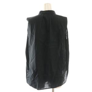 Lily Brown LilyBrown KEITA MARUYAMA 23SS ショルダータックチャイナシャツ ノースリーブ F 黒 ブラック