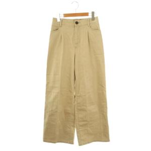 ワイド デニムパンツ ストレッチ 36 ベージュ /HK OS