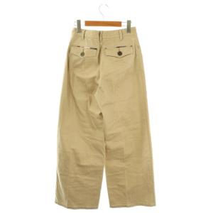 BLUE LABEL CRESTBRIDGE ワイド デニムパンツ ストレッチ 36 ベージュ /HK OS