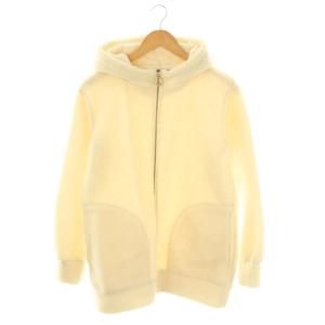 ボアパーカー ブルゾン ジャケット ジップアップ 38 ホワイト /HK OS