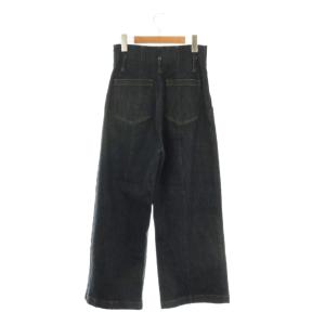 BLUE LABEL CRESTBRIDGE ハイウエストワイドデニム ジーンズ ジッパーフライ 36 ネイビー /DO OS