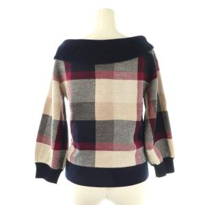BLUE LABEL CRESTBRIDGE ウールチェックニット セーター 38 マルチカラー /DO OS