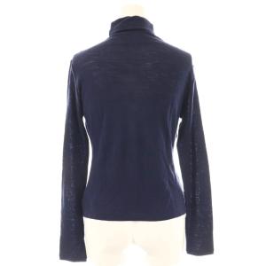 SYBILLA ハイネックウールカットソー ニット 長袖 M ネイビー /HK OS