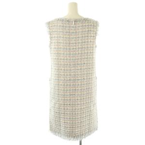 René MALHIA KENT ツイードワンピース 36 ホワイト マルチカラー