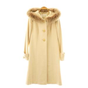 アンゴラ混フォックスファーコート アウター 1 アイボリー /DF OS