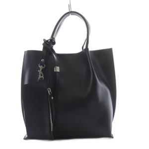 トートバッグ ハンドバッグ レザー ポーチ付き ブラック /YO27