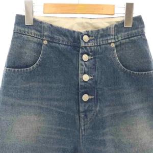 MM6 Maison Margiela CARROTDENIM ボタンフライキャロットジーンズ デニムパンツ 38 ブルー S52LA0180
