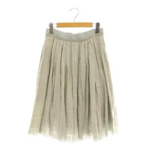 リネン スカート 38 グレージュ 39555