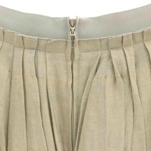 FOXEY リネン スカート 38 グレージュ 39555