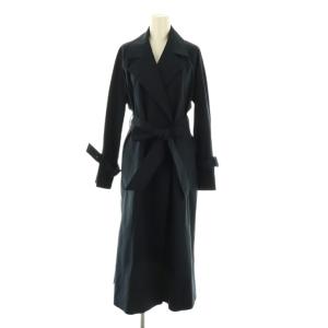 23SS タスラントレンチコート ロング 34 ネイビー /HK OS