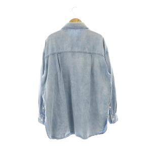 BABYLONE ダンガリーデニムシャツ ロングスリーブ オーバーサイズ F ライトブルー /HK OS