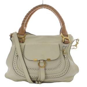 マーシー ハンドバッグ ワンハンドル ショルダーバッグ 2way 斜め掛け レザー アイボリー /YO23