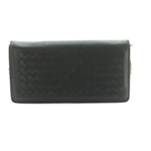 BOTTEGA VENETA イントレチャート チェーンウォレット 長財布 ブラック