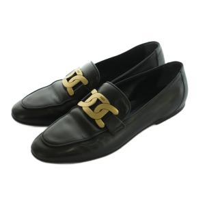 ケイトレザー ローファー メタル装飾 39 ブラック