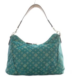 russet ハンドバッグ ワンハンドル ショルダーバッグ 2way 斜め掛け モノグラム 総柄 ナイロン グリーン