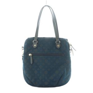 russet モノグラム 2WAYショルダーバッグ ハンド ナイロン 水色 グレー /RI OS