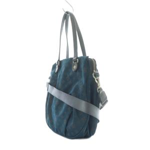 russet モノグラム 2WAYショルダーバッグ ハンド ナイロン 水色 グレー /RI OS