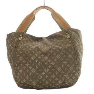 トートバッグ ハンドバッグ モノグラム 総柄 ナイロン ブラウン /YO14