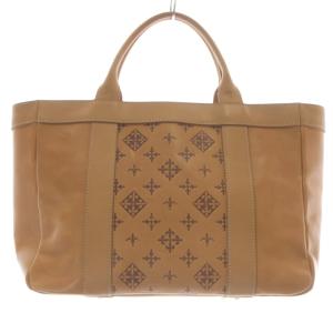 レザー トートバッグ ハンドバッグ 茶色 ブラウン /SR