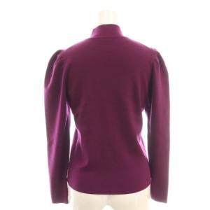 ANAYI 23AW ストレッチスムース プルオーバー ニット セーター 長袖 38 紫 パープル /AT OS
