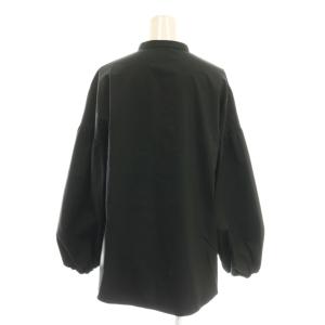 ANAYI コンパクトツイルビッグパフ ブラウス 長袖 36 黒 ブラック /AT OS