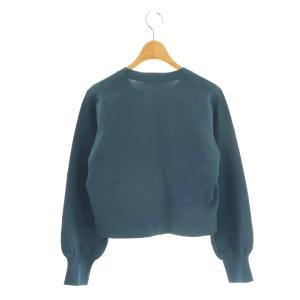 ANAYI 24AW アソート釦キーネック カーディガン 36 ブルー /CX OS