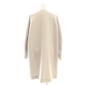 theory luxe Super Seek Miha ウールノーカラーコート ミドル丈 36 グレー /AT OS