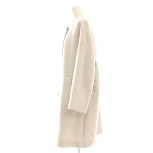 theory luxe Super Seek Miha ウールノーカラーコート ミドル丈 36 グレー /AT OS