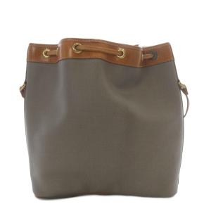 Christian Dior ショルダーバッグ ワンショルダー 斜め掛け 巾着 グレー /YO20 OH