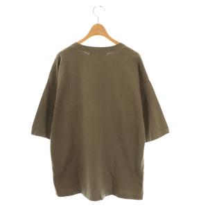 REMI RELIEF THE PLAY7ブソデTシャツ カットソー プリント M ブラウン /HK OS