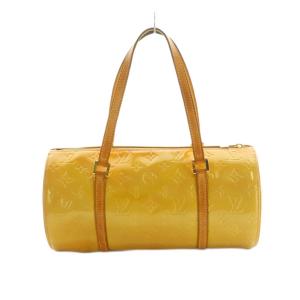 LOUIS VUITTON ヴェルニ パピヨン30 ハンドバッグ モノグラム マスタード