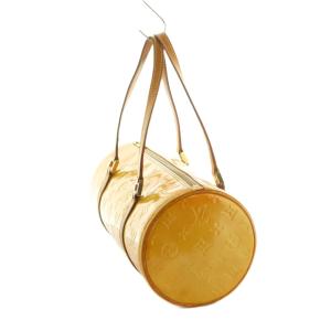 LOUIS VUITTON ヴェルニ パピヨン30 ハンドバッグ モノグラム マスタード