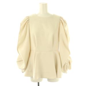 ウールカルゼフリルブラウス 長袖 38 アイボリー /AT OS