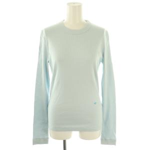 コットンストレッチリブロングスリーブ カットソー 長袖 38 ライトブルー /HK OS