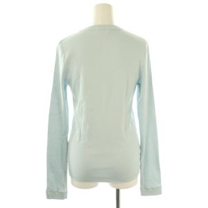 BLAMINK コットンストレッチリブロングスリーブ カットソー 長袖 38 ライトブルー /HK OS