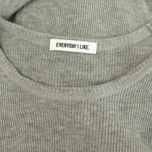 EVERYDAY I LIKE 23AW テレコ ロングスリーブ プルオーバー カットソー リブ グレー /MY OS
