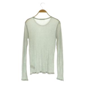 EVERYDAY I LIKE 24SS テレコ ロングスリーブ プルオーバー ニット シアー グレー /MY OS