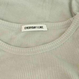 EVERYDAY I LIKE 24SS テレコ ロングスリーブ プルオーバー ニット シアー グレー /MY OS
