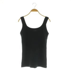 24SS RIB タンクトップ ストレッチ F ブラック /MY OS
