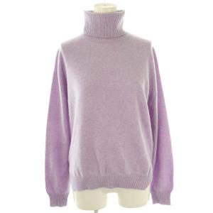 14G カシミヤタートルネックニット セーター 長袖 2 ラベンダー /HK OS