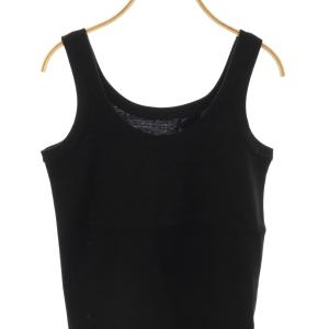 MUSE de Deuxieme Classe 25SS GLANCE タンクトップ Uネック F 黒 ブラック /AT OS