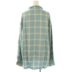 REMI RELIEF 25SS MUSE別注 RAYON チェックシャツ M ライトブルー