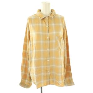 25SS MUSE別注 RAYON チェックシャツ M イエロー